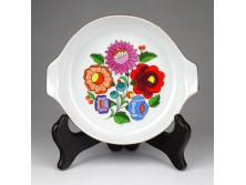 Jelzett kalocsai mintás porcelán hamutál