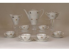 Jelzett cseh 6 személyes porcelán kávéskészlet