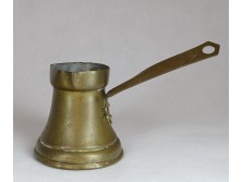 Régi nyeles réz keleti kávékiöntő 8 cm