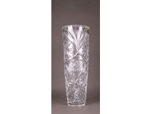 Csiszolt üveg kristály váza 30.5 cm
