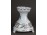 Virágmintás Hollóházi porcelán egyállásos gyertyatartó