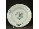 Régi vastagfalú porcelán falitál dísztál