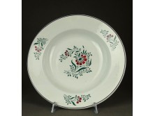 Régi vastagfalú porcelán falitál dísztál