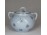 Régi Zsolnay virágmintás porcelán cukortartó bonbonier