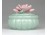 Antik zöld nápolyi porcelán bonbonier
