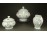 Régi virágmintás jelzett Bavaria porcelán kávés teás készlet