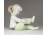 Jelzett Aquincumi porcelán kislány figura