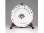 Zsolnay porcelán virágos tányérka 8 cm