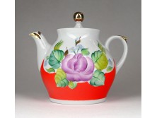 Régi kisméretű porcelán kávéskanna 13.5 cm