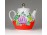 Régi kisméretű porcelán kávéskanna 13.5 cm
