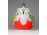 Régi kisméretű porcelán kávéskanna 13.5 cm