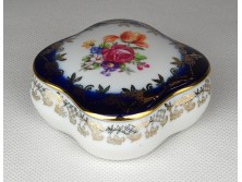 Régi német PM porcelán gyűrűtartó bonbonier