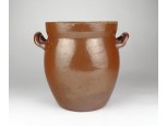 Antik zsolnay forma sötétbarna cserép szilke 19.5 cm