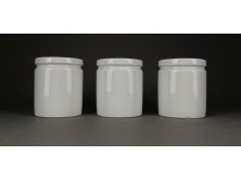 Régi porcelán patika tégely 3 darab