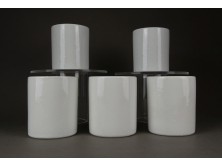 Régi porcelán patika tégely 5 darab