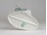 Hollóházi porcelán kék ruhás sétáló nő szobor 25 cm