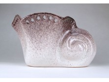 Jelzetlen nagyméretű kosfejes kerámia kaspó 14 cm
