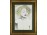 Retro keretezett Madonna ceruzarajz 57 x 45 cm