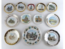 Régi vegyes porcelán tányér csomag 12 darab