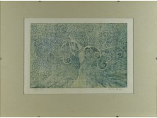XX. századi magyar pécsi grafikus : Édenkert rézkarc