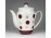 Régi szarvasos jelzésű orosz pöttyös porcelán kancsó 17 cm
