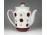Régi szarvasos jelzésű orosz pöttyös porcelán kancsó 17 cm