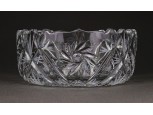 Csiszolt üveg asztali cukorka kínáló tál 5.5 x 12.5 cm