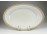 Régi vastagfalú fehér porcelán pecsenyés tál 24 x 35.5 cm