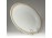 Régi vastagfalú fehér porcelán pecsenyés tál 24 x 35.5 cm