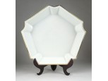 Régi nagyméretű porcelán Schlaggenwald kínáló