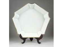 Régi nagyméretű porcelán Schlaggenwald kínáló