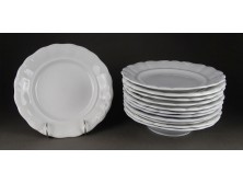 Antik jelzett Zsolnay porcelán mélytányér készlet 12 darab