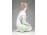  Régi Aquincum porcelán térdelő akt 22.5 cm