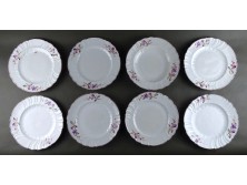Lila virágos porcelán tányér csomag 8 darab