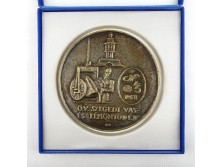 Fritz Mihály : Ö.V. Szegedi vas-és fémöntödéje bronz plakett 1978