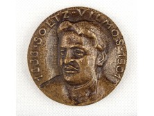 Soltz Vilmos bányász bronzplakett díszdobozban 1967