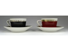 Régi retro Hollóházi porcelán kávés csésze 2 darab