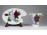 Aranyozott rózsadíszes porcelán kávéskészlet 6 személyes
