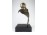 Hatalmas levelibéka bronz kisplasztika márvány talapzaton 34.5 cm