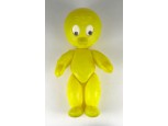 Retro nagyméretű műanyag trafikáru mackó 33 cm