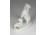 Régi pitiző porcelán kutya mama és kiskutyája porcelán szobor 8 cm