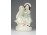 Régi kézzel festett porcelán gyermek pár szobor 14.5 cm 