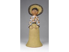 Hibátlan kerámia nő figura 19.5 cm