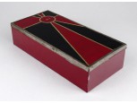 Régi fabetétes francia art deco pléhdoboz LENTHÉRIC PARIS