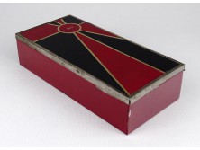 Régi fabetétes francia art deco pléhdoboz LENTHÉRIC PARIS