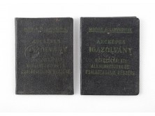 Régi Magyar Államvasutak vasúti személyes okmány igazolvány 2 darab
