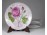 Jelzett rózsás porcelán tányér készlet 6 darab