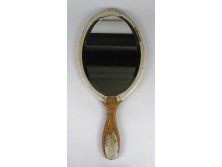 Vintage kézi pipere tükör 18 x 39 cm