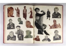 Retro sztárkatalógus újságkivágásokkal AUDREY HEPBURN MERILYN MONROE stb... oldalakkal