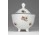 Régi kisméretű virágdíszes lábas porcelán bonbonier